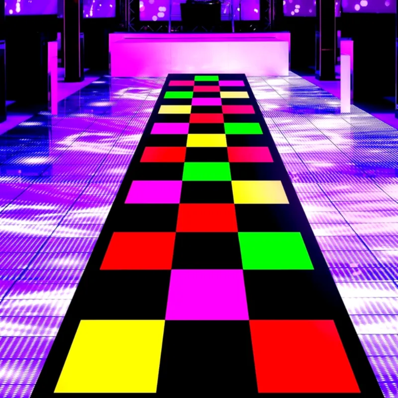 Tapis de danse fluo